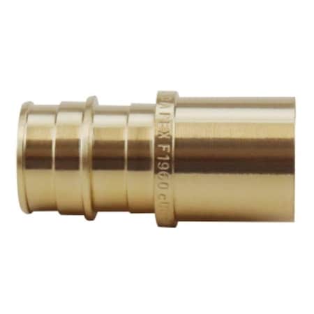 The Mosack Group 0.75 x 0.75 in. Brass PEX-A Sweat Adapter EPXMS3434